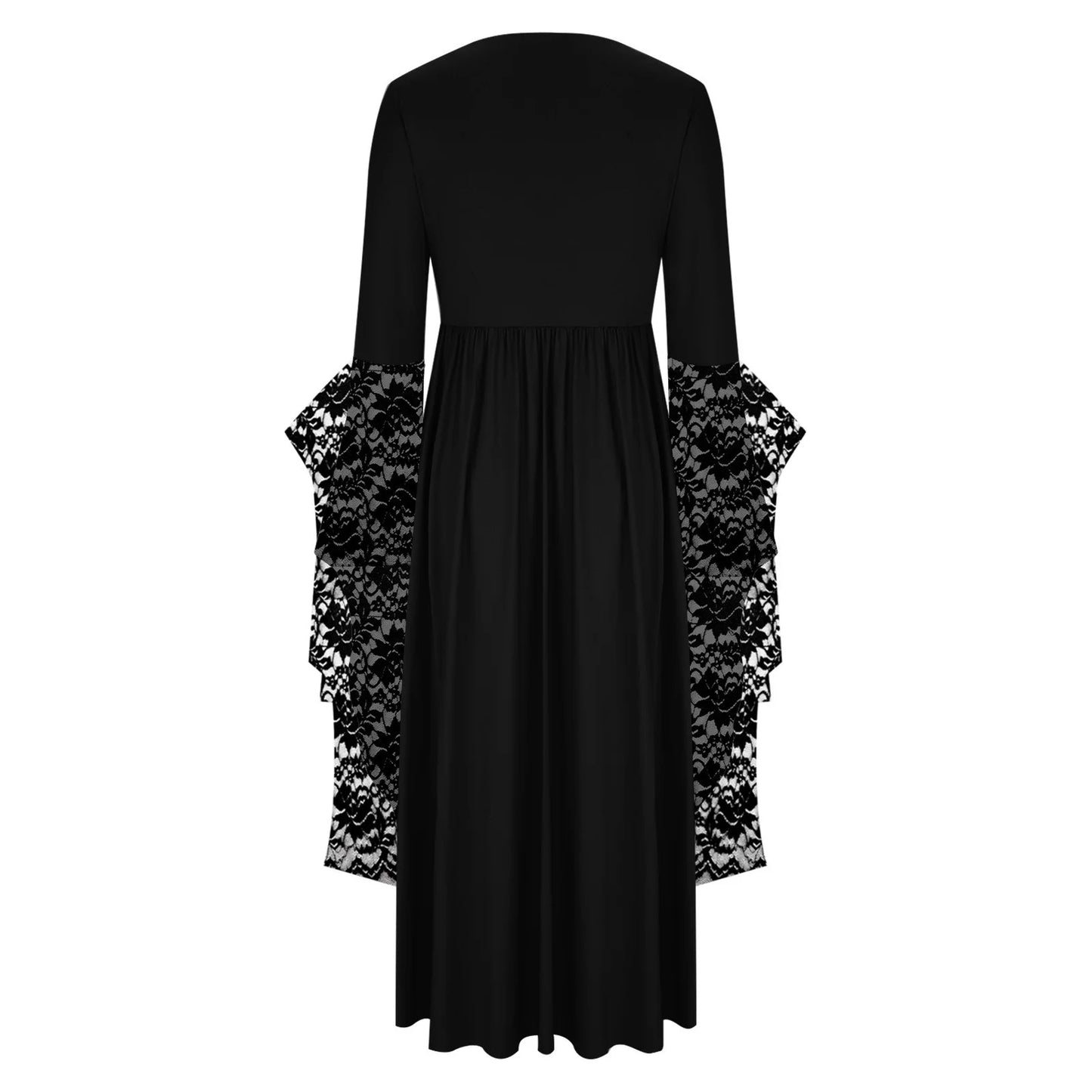 Womens Gothic Dress plus Size Flare Sleeve Dress Skull Lace Print Steampunk Dresses Cocktail Dresses Flowy Goth Corset Dress Maxi Wedding Guest Dresses Summer Savings